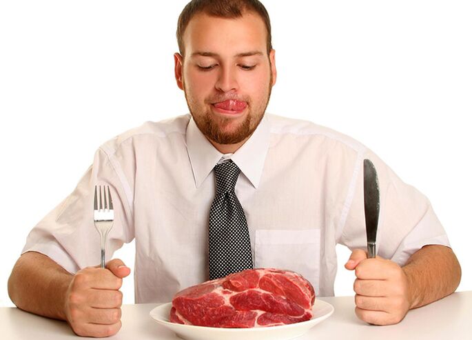Κόκκινο κρέας στη διατροφή ενός άνδρα